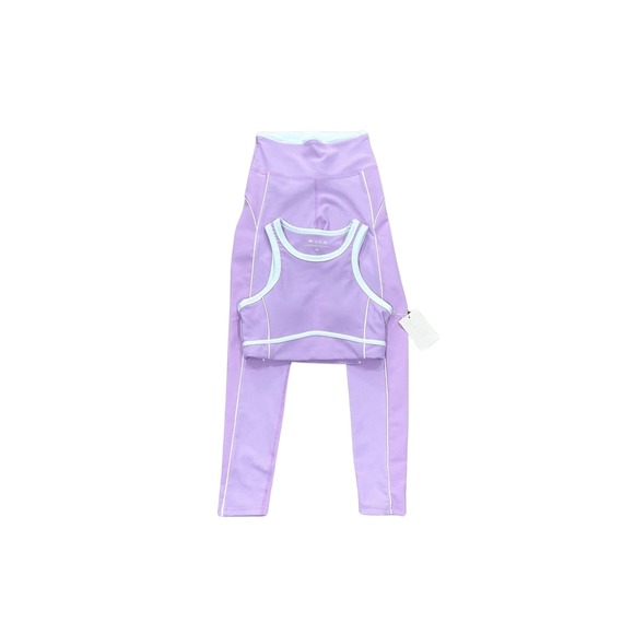 WILO Pants - WILO Activewear Set Ribbed High Waist Leggings